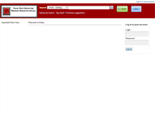Tablet Screenshot of catalog-ttu.kohacatalog.com